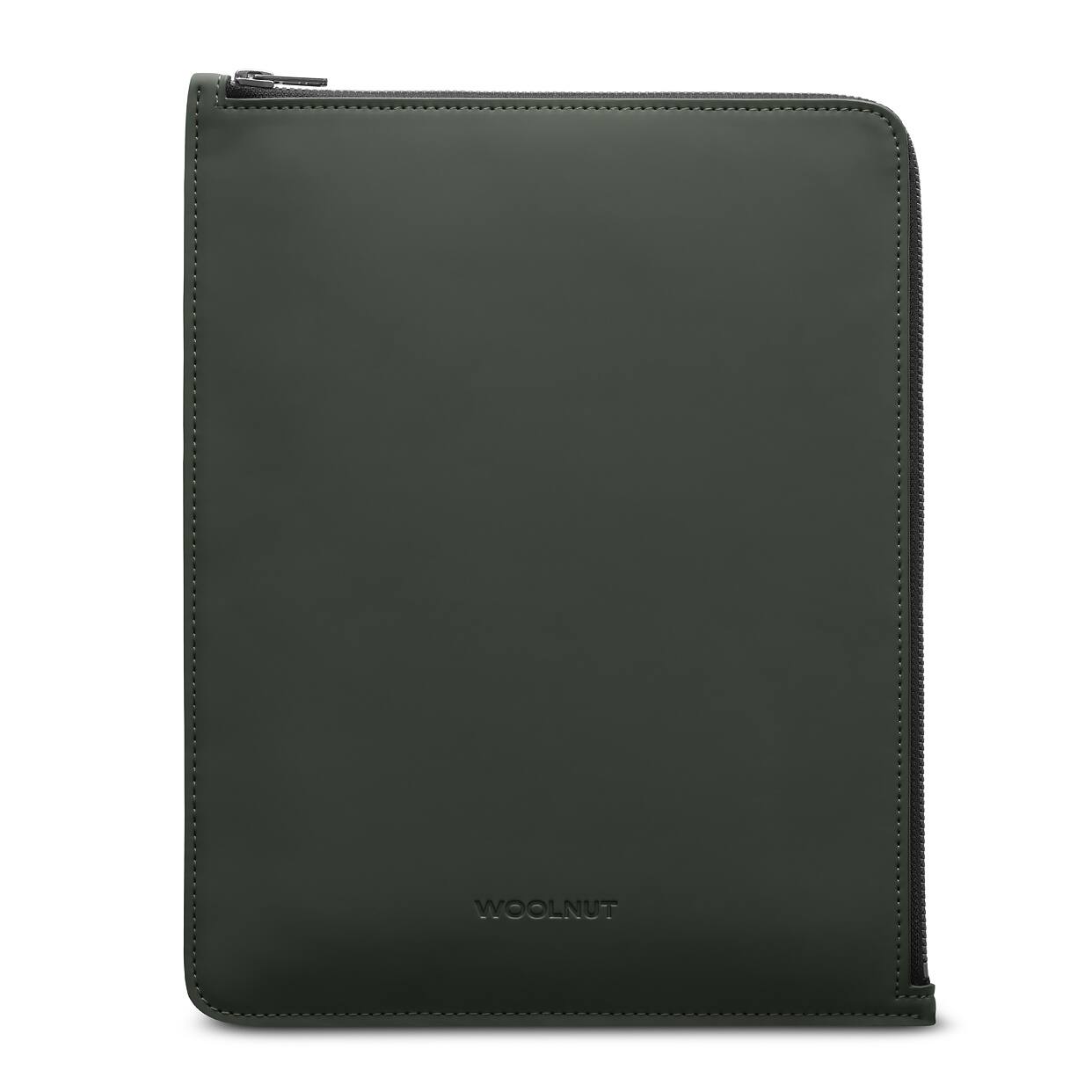 Angle. Woolnut - Woolnut Coated PU Folio for 11-inch iPad Pro & Air - Green - Green.