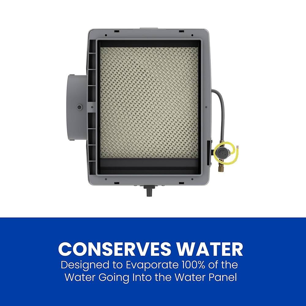 CONSERVES WATER  
Designed to Evaporate 100% of the Water Going Into the Water Panel
