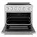 Angle. ZLINE - 36 in. 5.2 cu. ft. Paramount Freestanding Induction Range with 5 Burners and Electric Oven in Stainless Steel - Stainless Steel.