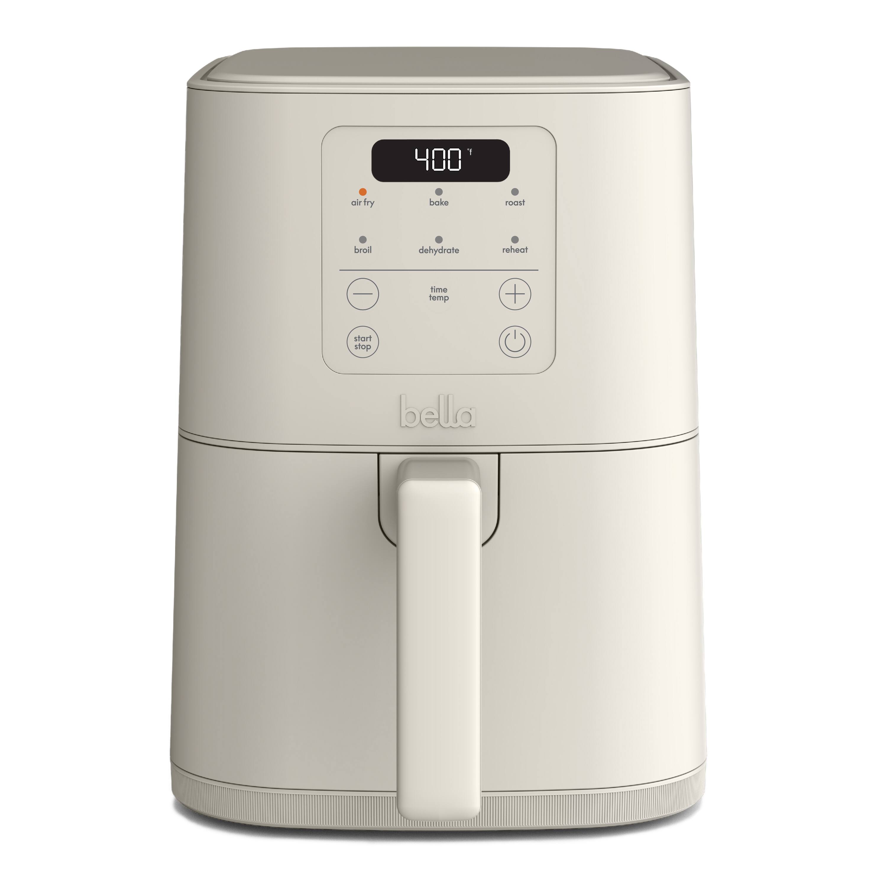 fry bake roast broil dehydrate reheat time temp + start stop bella