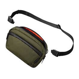 ALPAKA - Travel Sling Bag 1L for Men, Detachable Strap Converts to Pouch, Phone Sleeve, Hidden Rear Pocket, YKK Zippers - Olive Green X-Pac X42