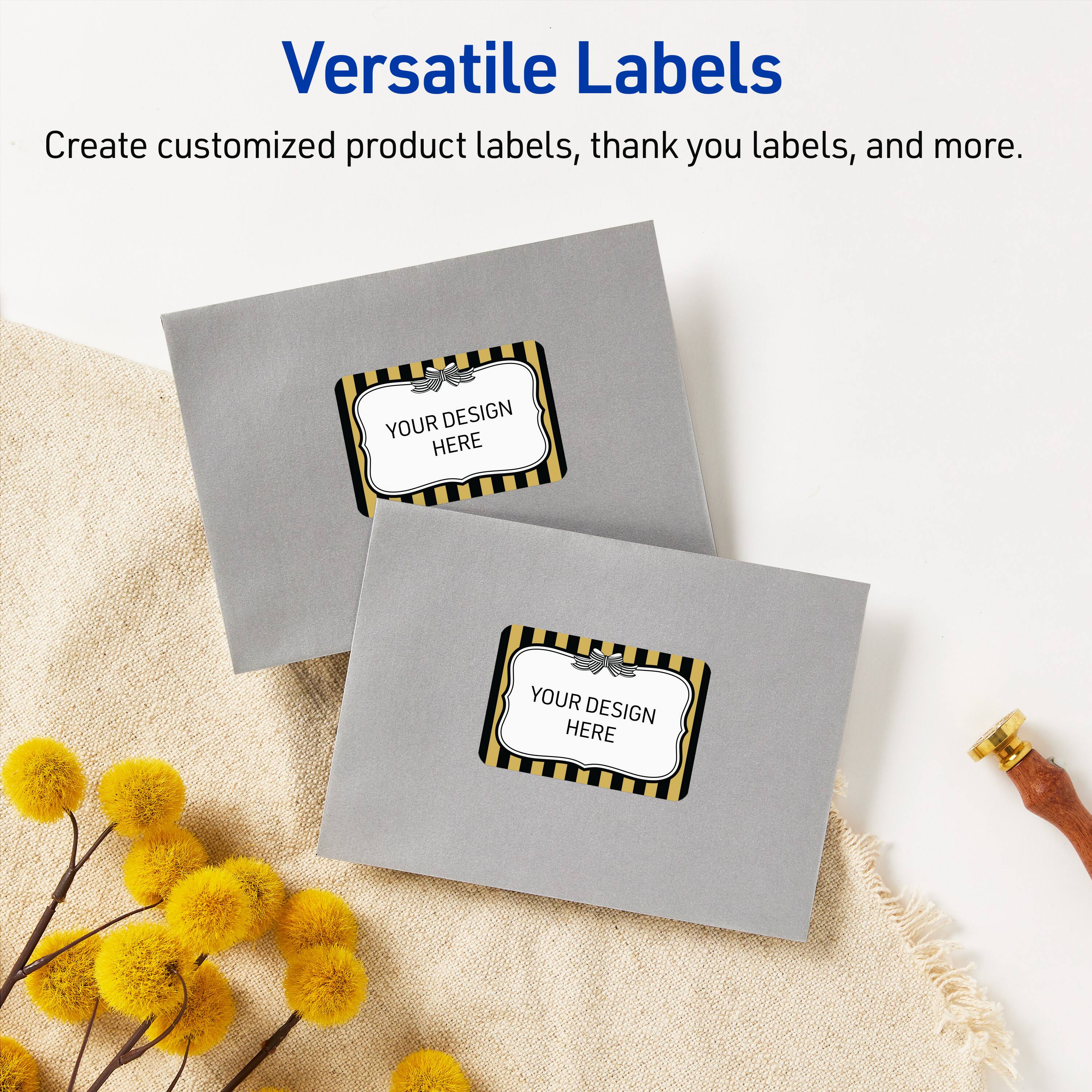 Versatile Labels

Create customized product labels, thank you labels, and more.

YOUR DESIGN HERE
YOUR DESIGN HERE