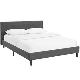 Modway - Linnea Fabric Queen Bed - Gray