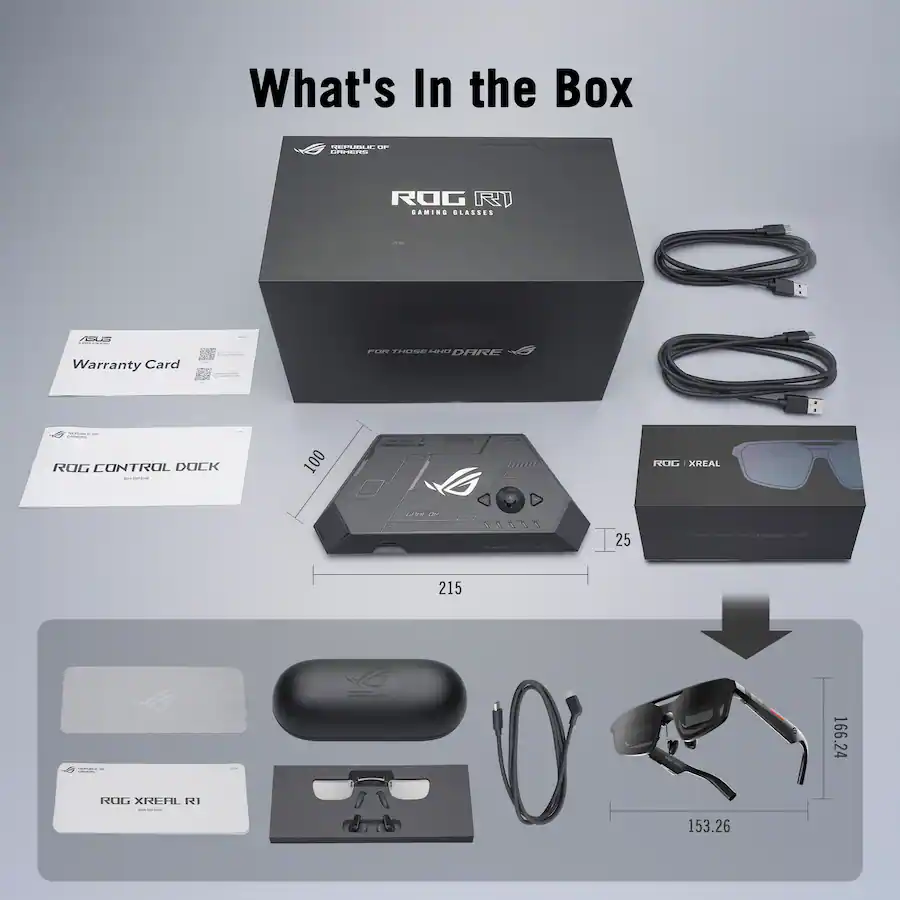 Asus R1 ASUS ROG XREAL R1 Gaming AR Glasses 171