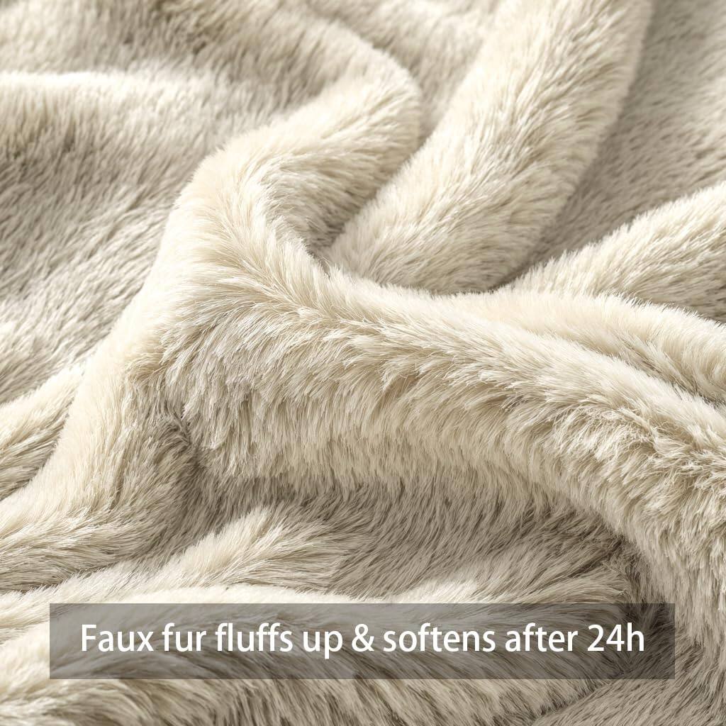 Faux fur fluffs up & softens after 24h