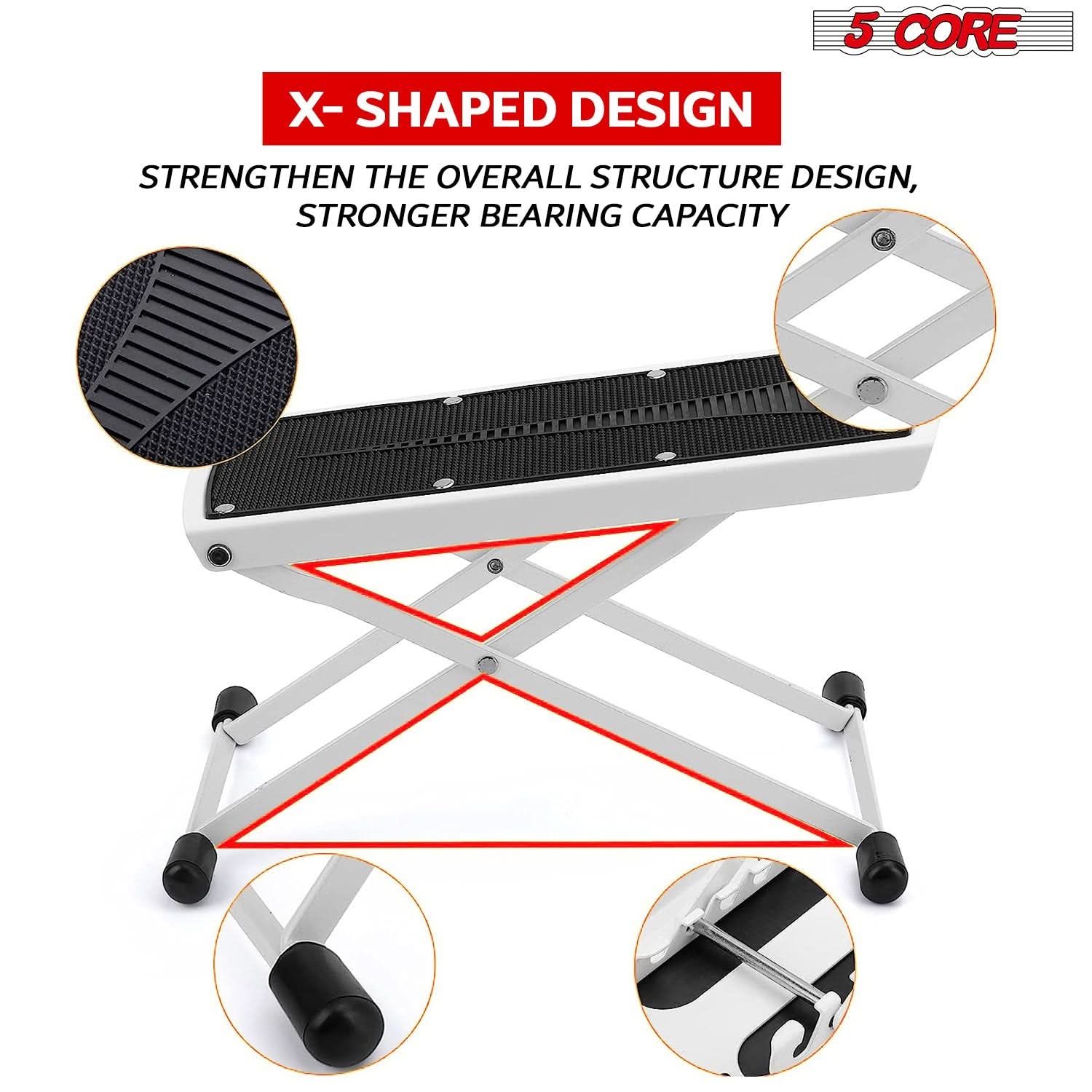 5 CORE X-SHAPED DESIGN, STRENGTHEN THE OVERALL STRUCTURE DESIGN, STRONGER BEARING CAPACITY