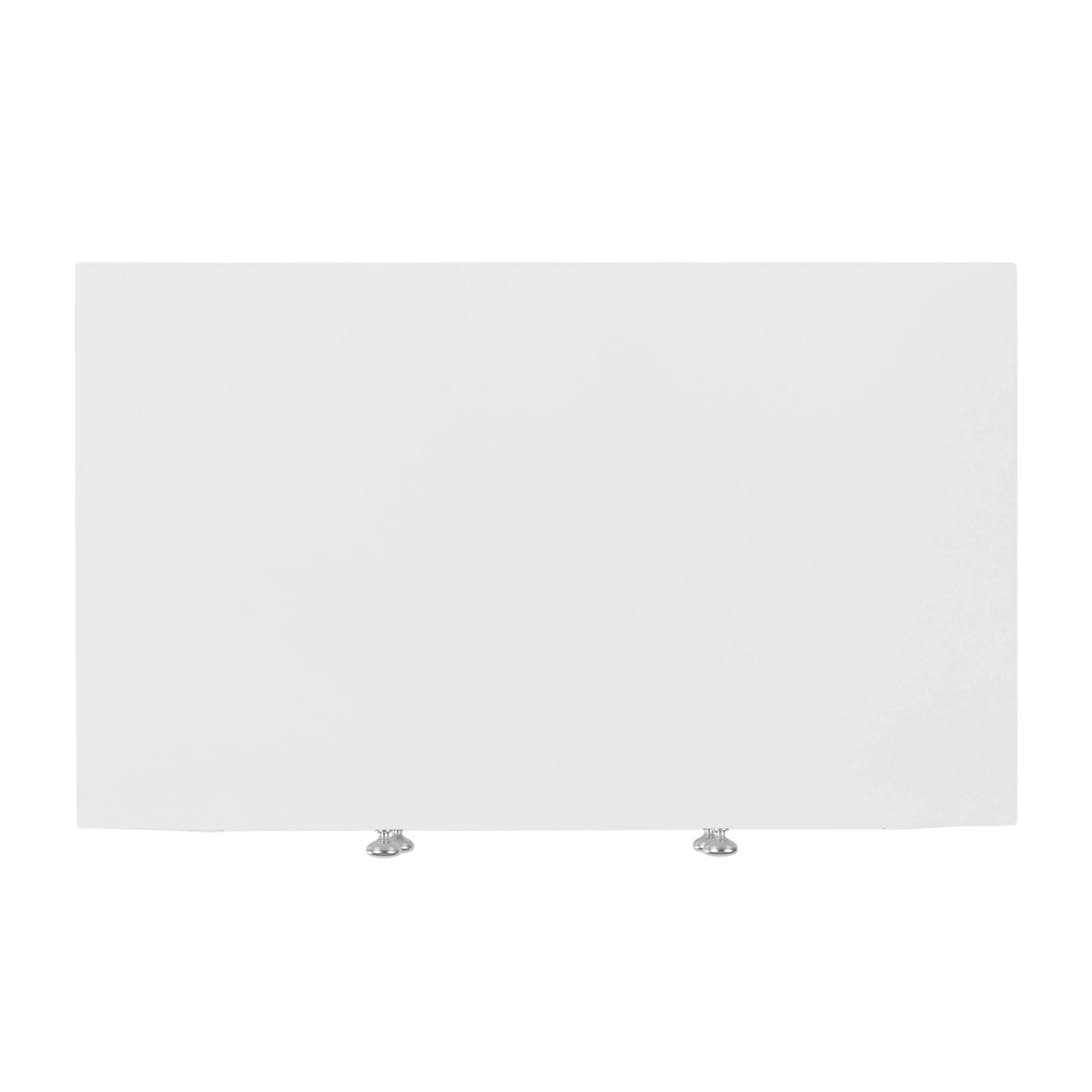 Alt View 6. Butler Specialty - Dana 28 in. W Rectangular Wood 2 Drawer Nightstand with Top Shelf - White.