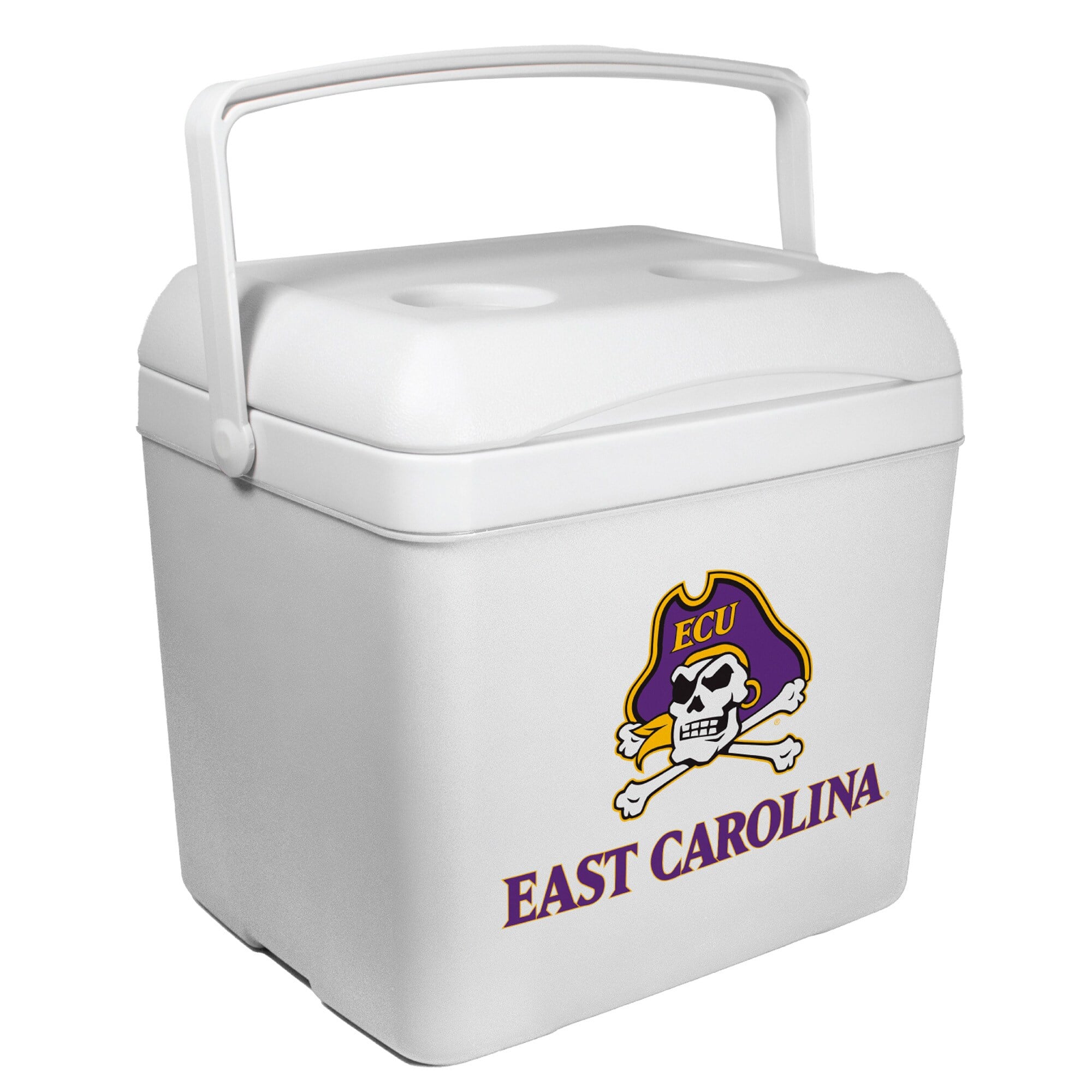 Indigo Falls - ECU Pirates 24-Can Tailgate Cooler - White