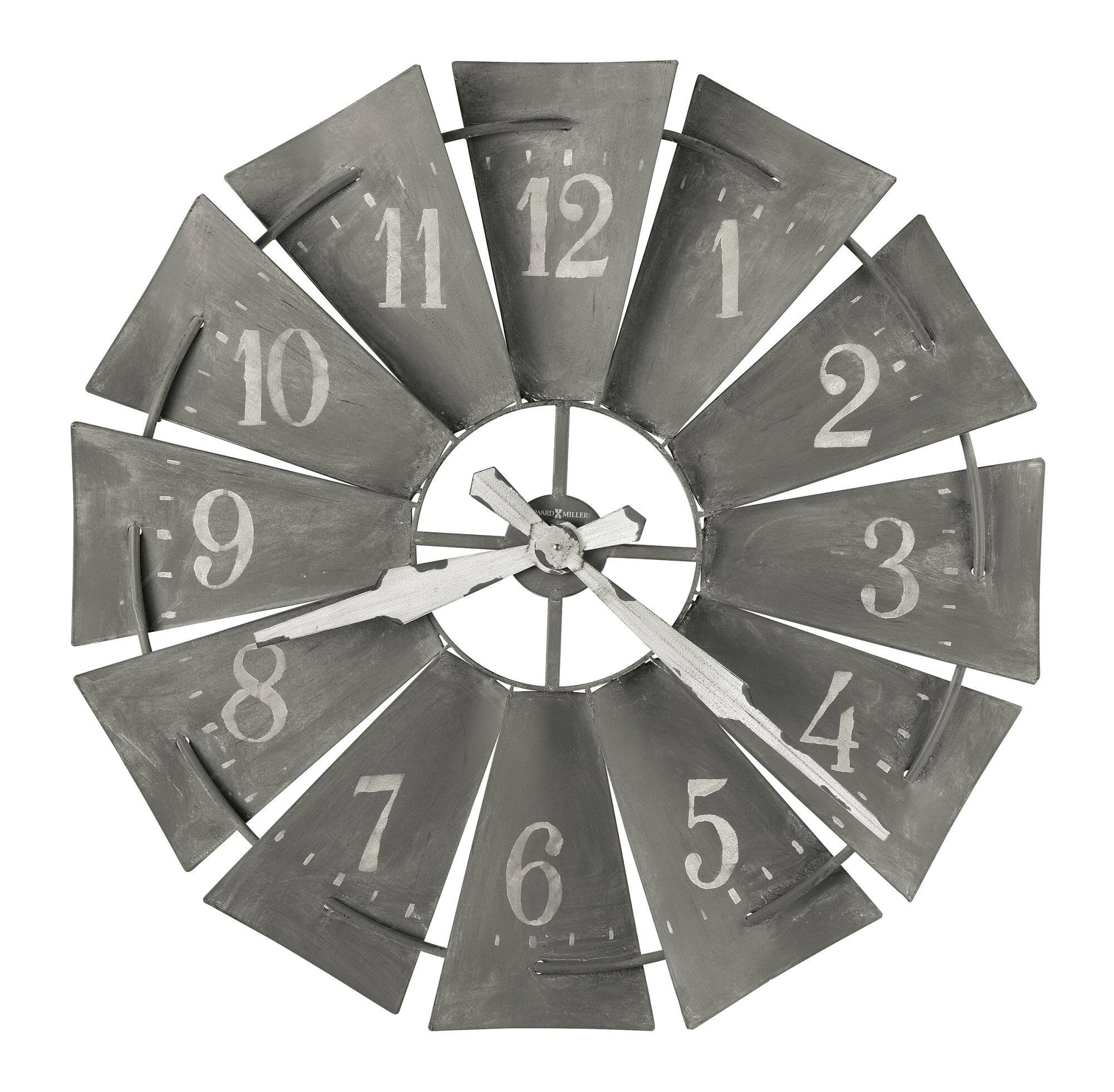 Front. Howard Miller - Howard Miller 625671 Windmill Wall Clock 625671 - Gray.