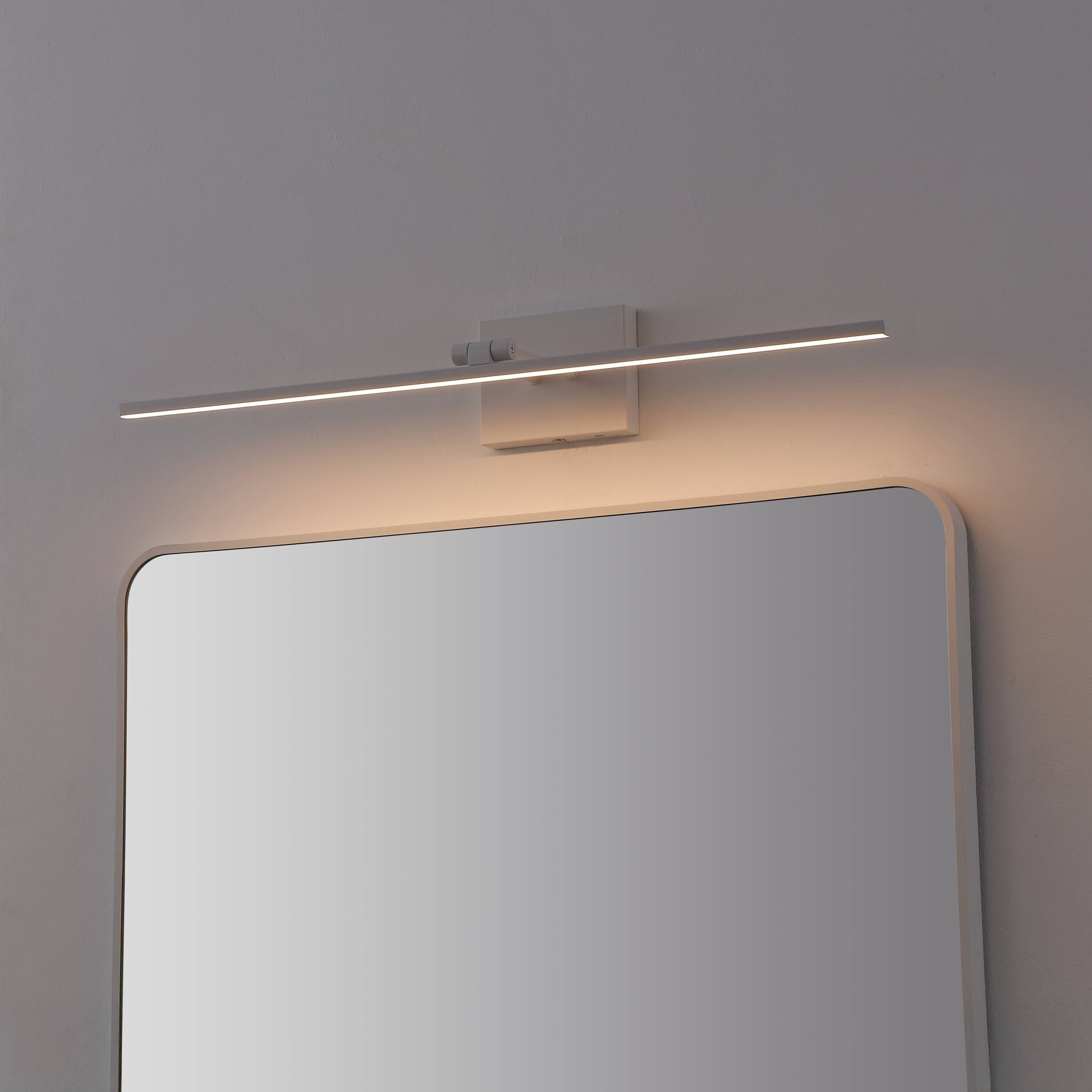 Alt View 1. Jonathan Y - Santino 28" Modern Minimalist Swivel Integrated Dimmable LED Rechargeable Picture Light with Touch Sensor, White - White.