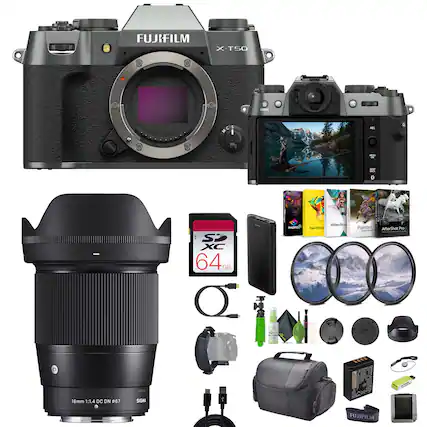 FUJIFILM X-T50 Crs 5 M C -. T S XC 64GB GB I Videoditud Kondem PaintShop Painter AfterShot Pro - 16mm 1:1.4 DC ON 067 SIGNI FUJIFILM