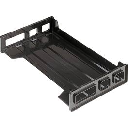 Officemate - Side Loading Desk Tray 2.80" Height x 16.25" Width x 9" Depth Desktop Stackable - Black