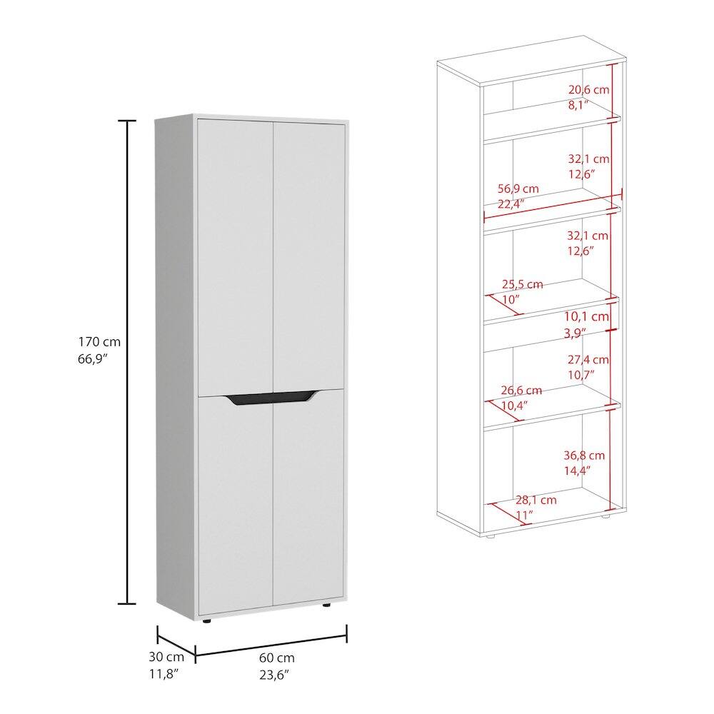 20,6 cm 8,1"  
56,9 cm 22,4"  
32,1 cm 12,6"  
25,5 cm 10"  
26,6 cm 10,4"  
10,1 cm 3,9"  
27,4 cm 10,7"  
36,8 cm 14,4"  
28,1 cm 11"  
30 cm 11,8"  
60 cm 23,6"  
170 cm 66,9"