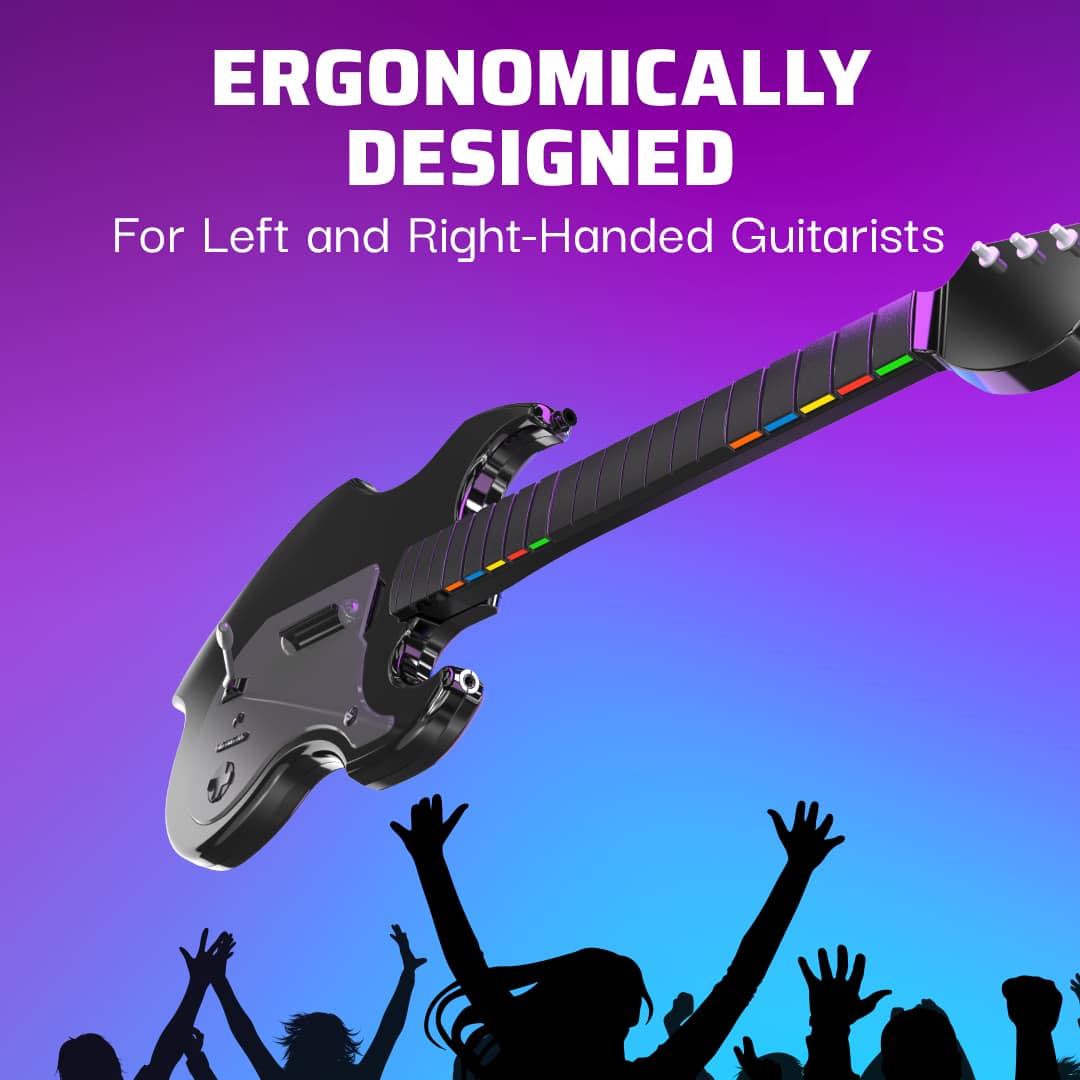 Ergonomically Designed For Left and Right-Handed Guitarists