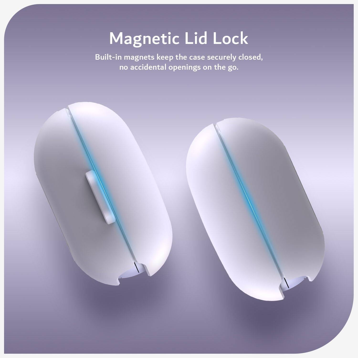 Magnetic Lid Lock  
Built-in magnets keep the case securely closed, no accidental openings on the go.