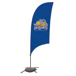Victory Corps - South Dakota State Jackrabbits 7.5' Razor Feather Stake Flag with Base - Multicolor