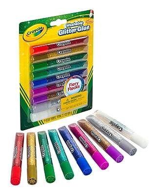 Crayola Washable Glitter Glue  
Crayola Glitter Glue  
Crayola Fiery Flecks  
Crayola  
100%  
QUE TEES  
Crayola