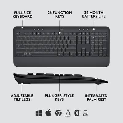 Logitech Signature MK650 Combo for Business Full size Wireless Logitech Signature MK650 Combo for Business Full size Wireless