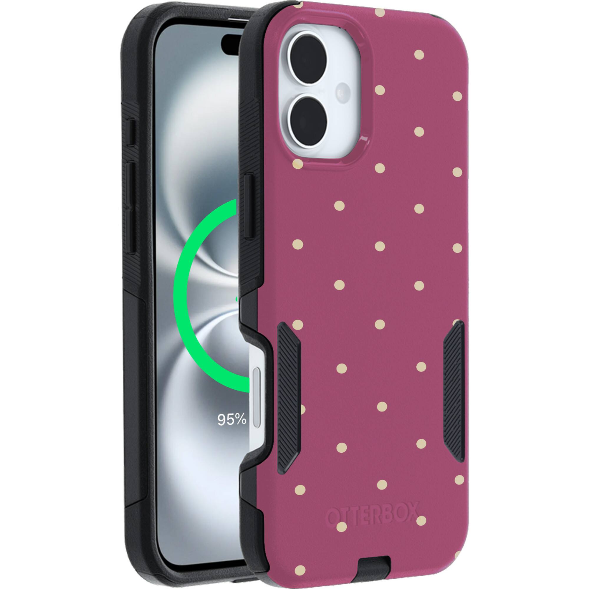Muave Polka Dots