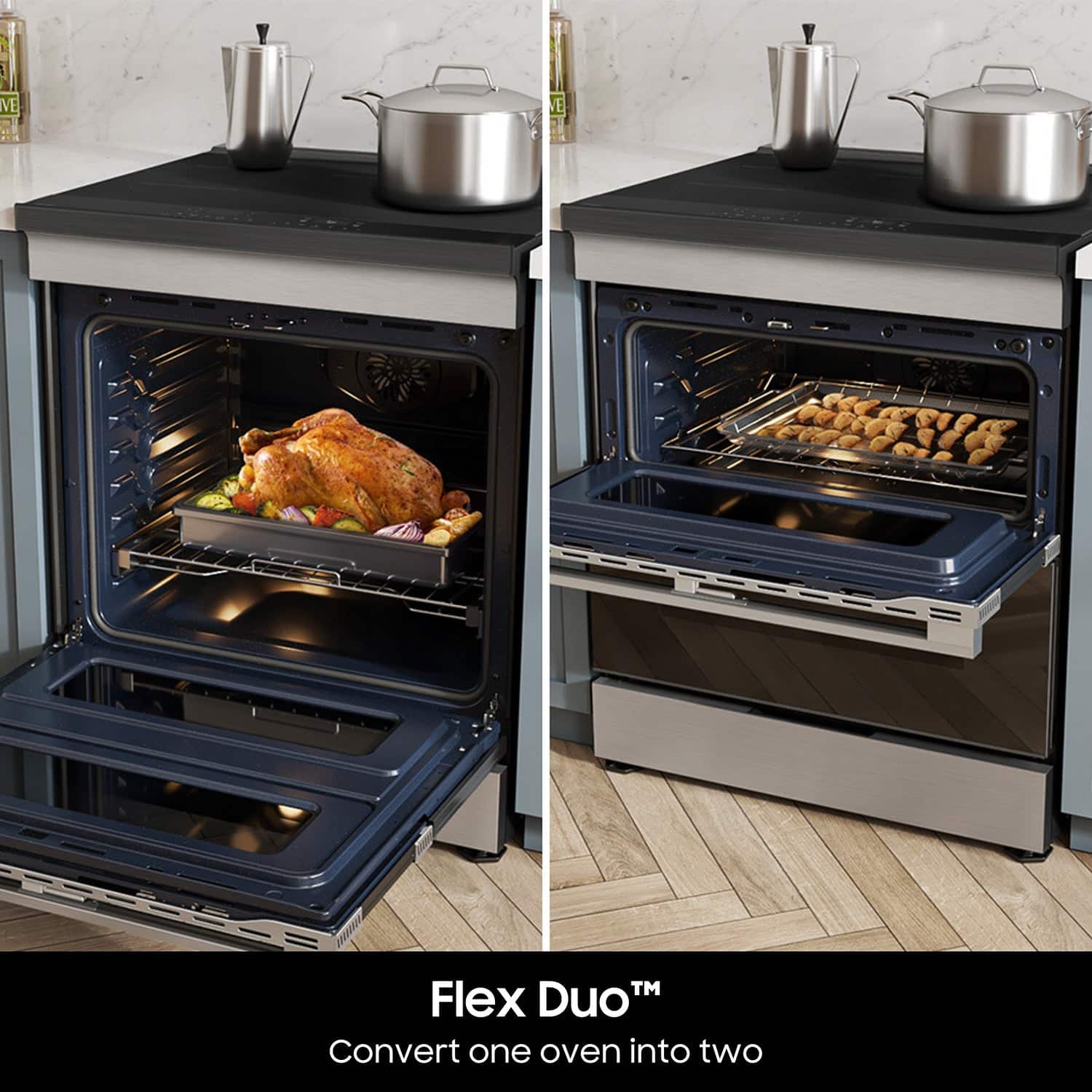Flex Duo: Convert one oven into two