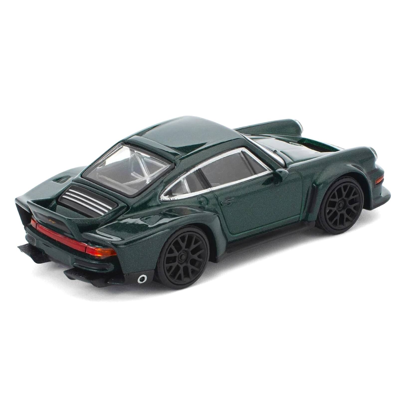 Alt View 3. Pop Race - Singer DLS Turbo Green Metallic 1/64 Diecast Model Car by Pop Race.