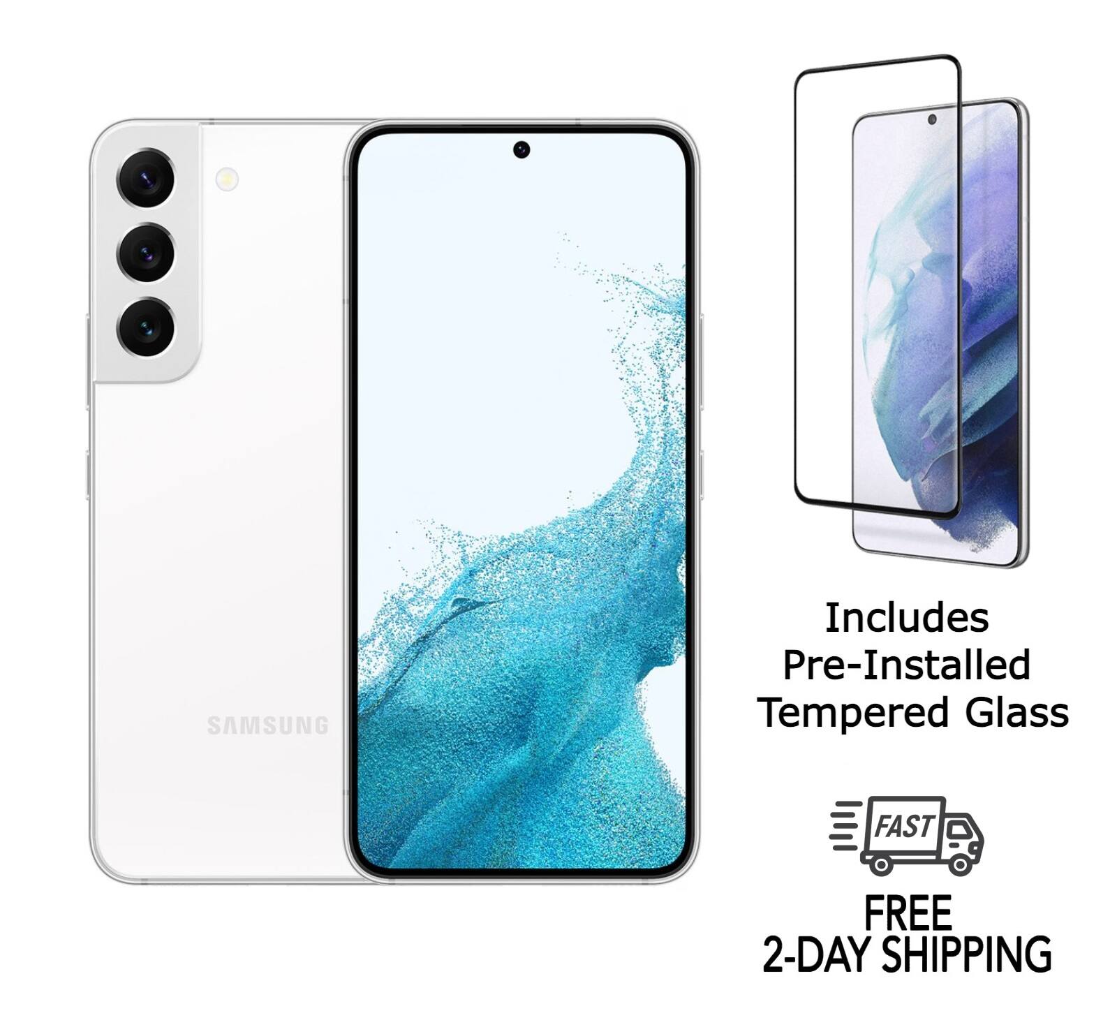SAMSUNG  
Includes Pre-Installed Tempered Glass  
FAST FREE 2-DAY SHIPPING