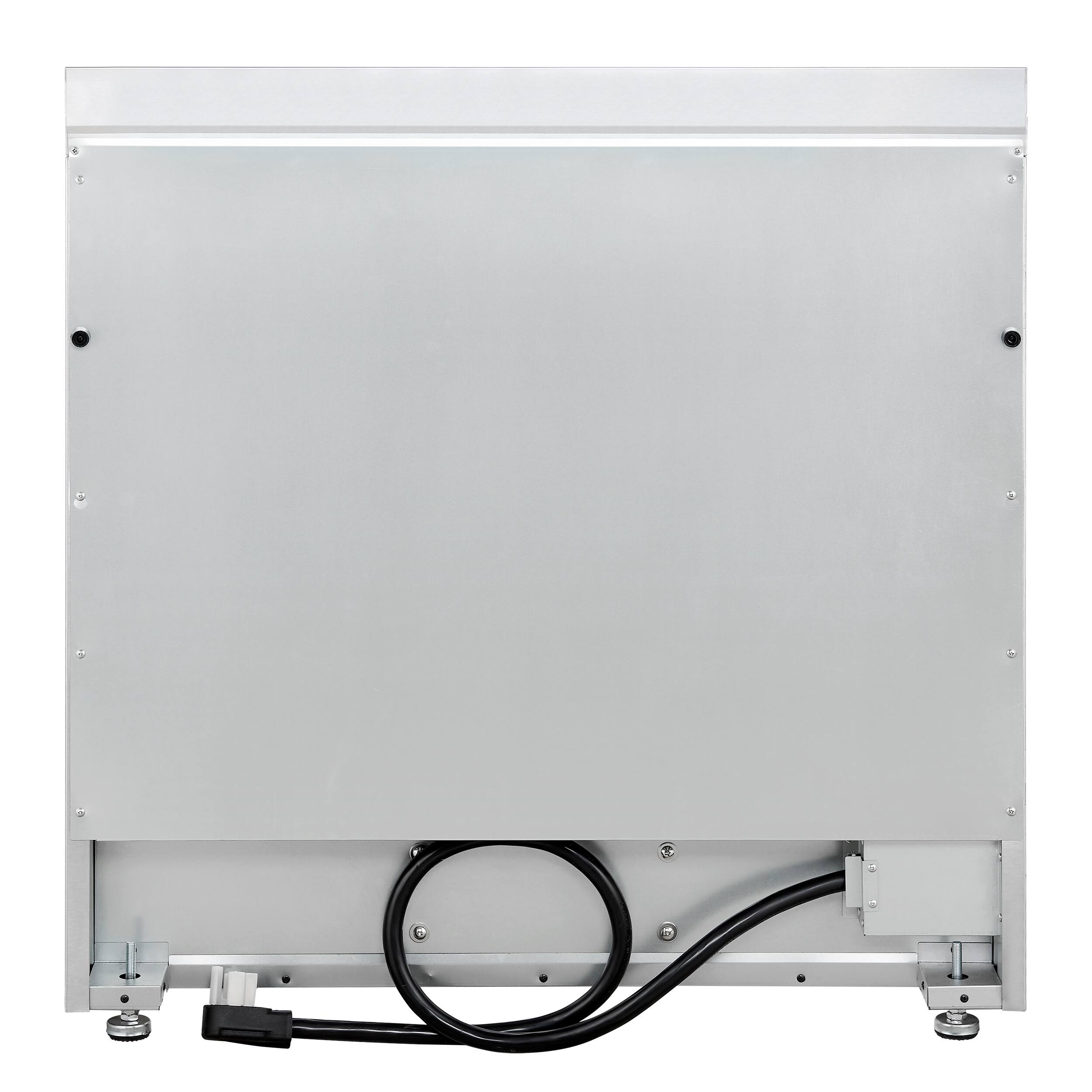 Back. Forno Appliances - Paolo 5.44 Cu. Ft. Freestanding Electric True Convection Range with Warming Zone - Silver.