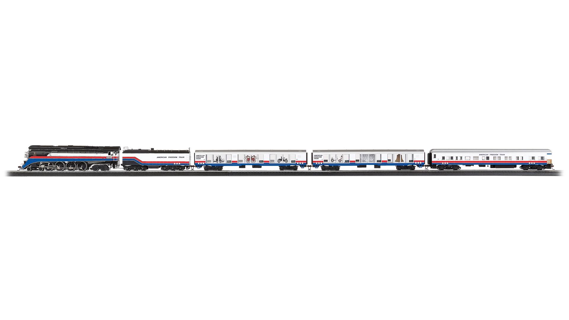 Left. Bachmann - Bachmann Trains - AMERICAN FREEDOM TRAIN - Ready To Run Electric Train Set - HO Scale.