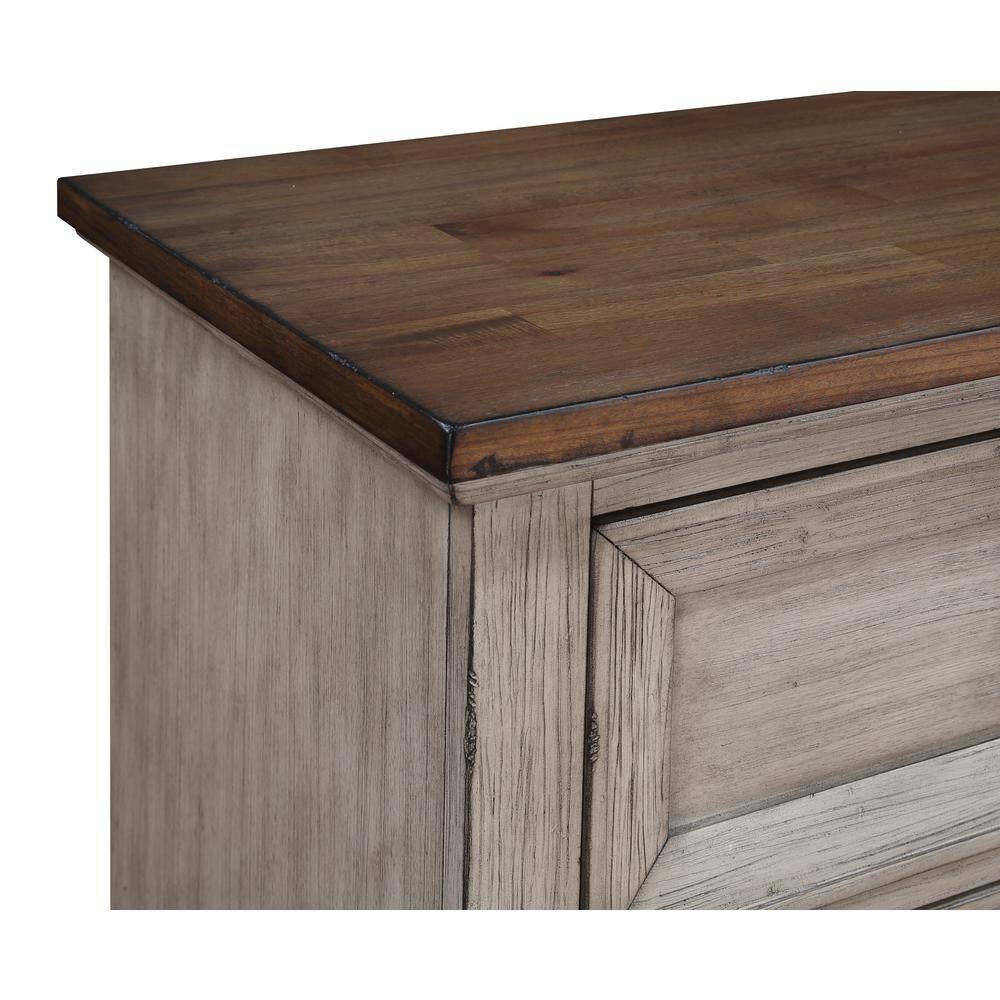 Alt View 2. New Classic Furniture - Mariana Nightstand W/Usb-Vintage Creme - Vintage Creme.