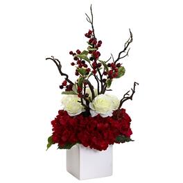 BreeBe - Holiday Cheers Arrangement w/Vase - Multi