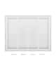 Front. VEVOR - Return Air Filter Grille, Fits W24 x H18 Inch Duct Opening, Filter Not Included, Return Air Vent Cover for Wall - White.