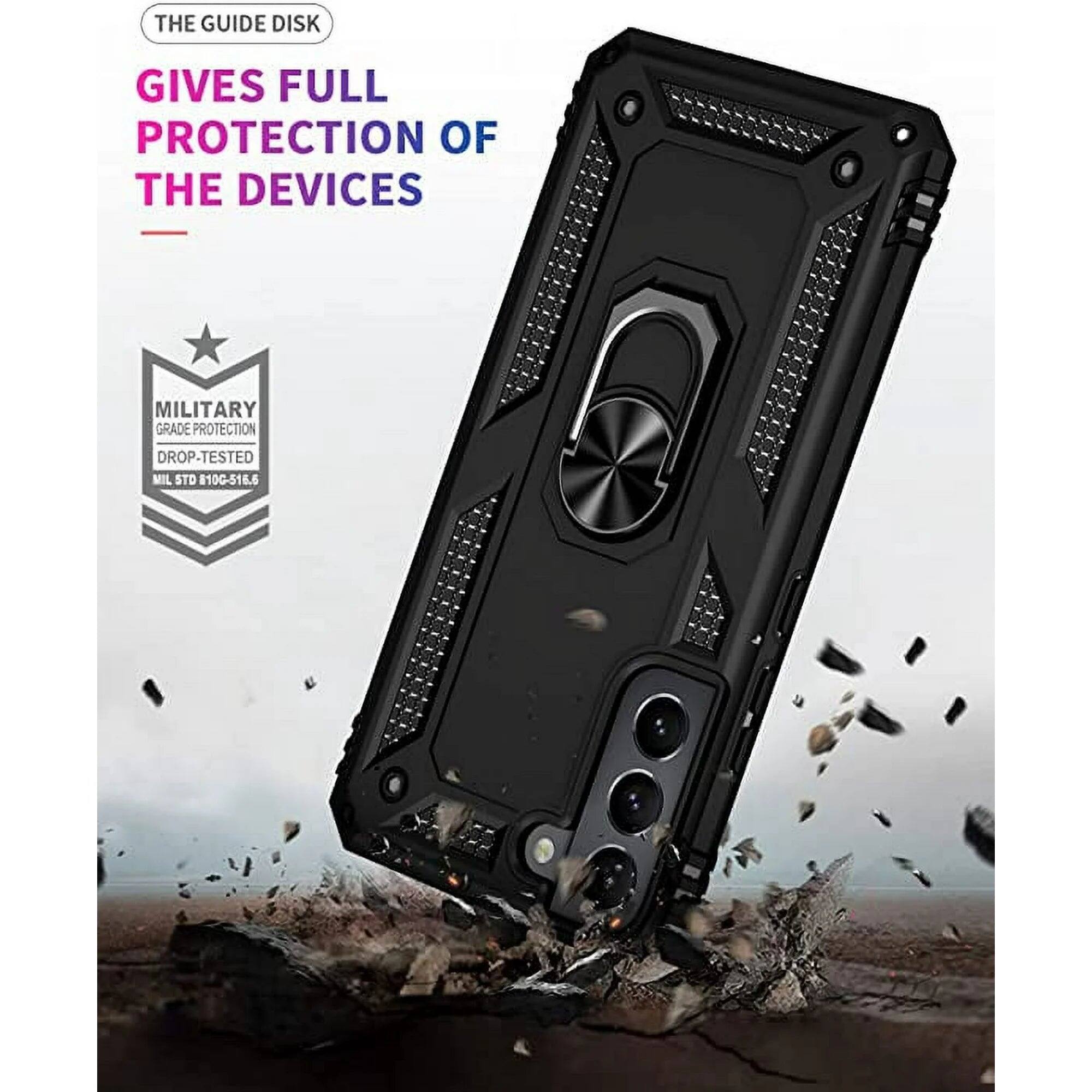 THE GUIDE DISK GIVES FULL PROTECTION OF THE DEVICES MILITARY GRADE PROTECTION DROP-TESTED MIL STD 810G-516.6