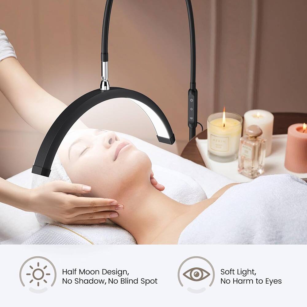 Half Moon Design, No Shadow, No Blind Spot  
Soft Light, No Harm to Eyes