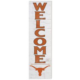 Jardine - Texas Longhorns 10'' x 35'' Indoor/Outdoor Welcome Sign - White