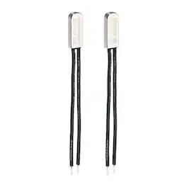 Unique Bargains - 2pcs KSD9700 Thermostat 85C Normally Open N.O Temperature Switch 250V 10A Thermal Protector Metal - Black