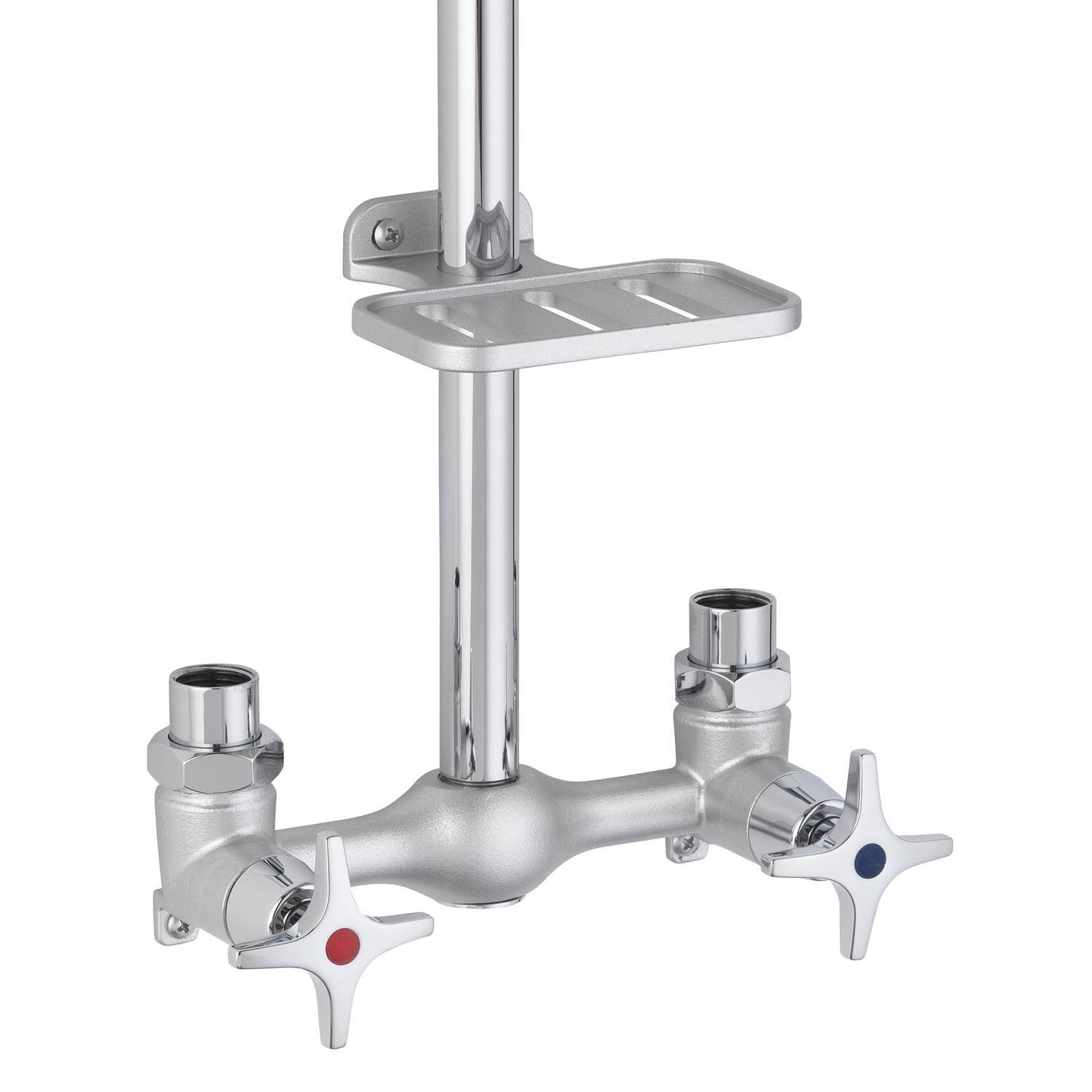 Left. Homewerks - Homewerks 2-Handle Chrome Wall Mount Tub Faucet - Chrome.