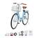 Alt View 5. VEVOR - Cruiser Bike, 1-Speed, 26-Inch Light Blue Beach Cruiser Bike with Large Capacity Basket and Rear Rack - Blue.