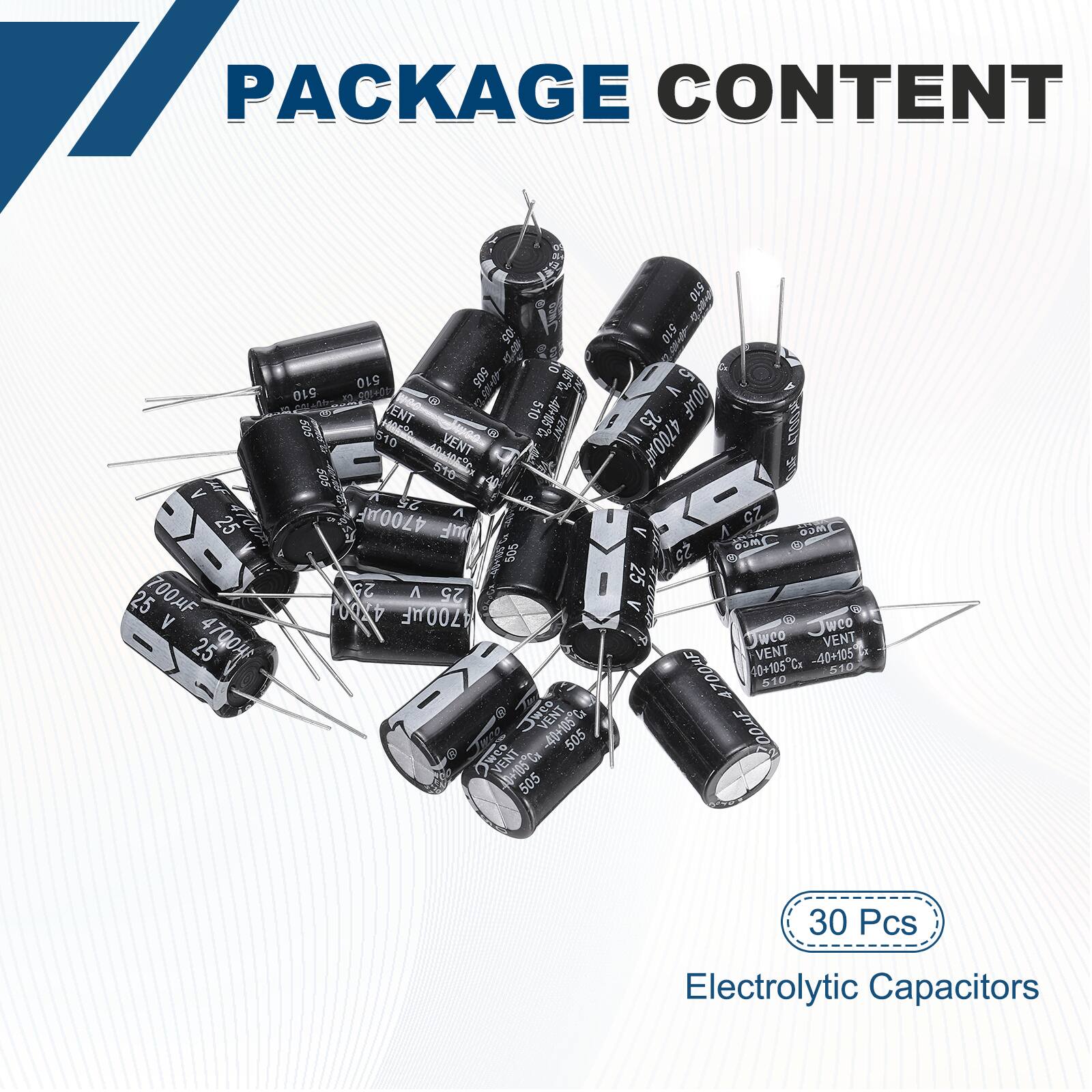 PACKAGE CONTENT

- 510 505 WB
- 510 50 ENT
- 510 40-105
- 1Arde d VENT
- 510 VENT
- Mustrle
- 51D S05 V
- 25 25 4700mF UF
- 25 i 700uF
- 25 A 25 505 V
- 4X00 700uF
- 25 4790H VENT -40+105C
- 505 A S 4+105
- 505 510
- 510 510
- 5 M
- 25 DOAF
- 4700F TA0A R GZ
- mLo OOM
- 25 25 weo
- weo VENT, VENT -40+105
- 47000F 40+105
- 5
