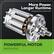 More Power. Longer Runtime.
Compared with brushed motor
POWERFUL MOTOR
BRUSHLESS