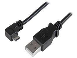 StarTech.com - 1m 3 ft Right Angle Micro-USB Charge-and-Sync Cable M/M - USB 2.0 A to Micro-USB - 28/24 AWG