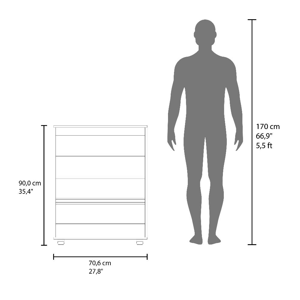 170 cm 66,9" 5,5ft  
90,0 cm 35,4"  
70,6 cm 27,8"