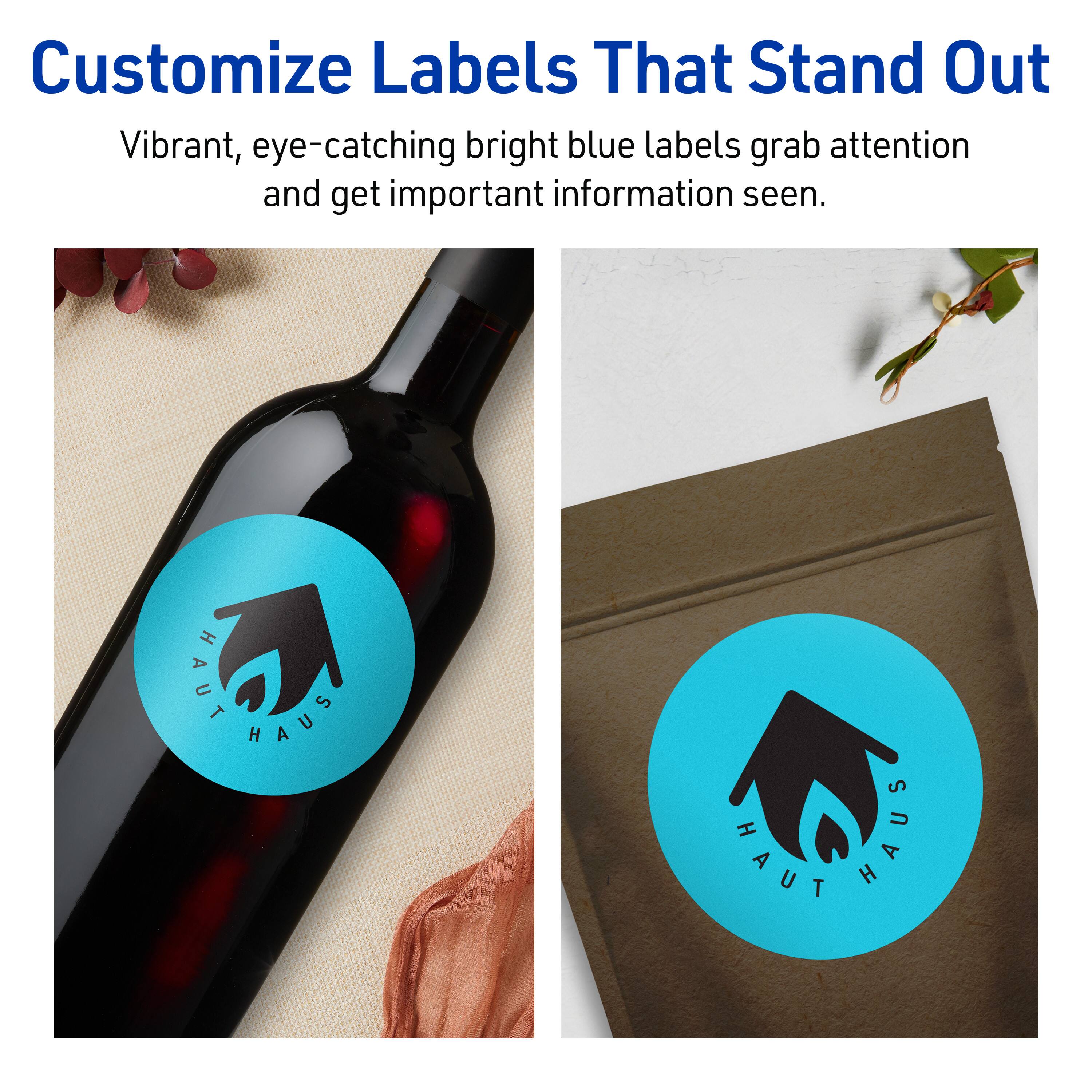 Customize Labels That Stand Out

Vibrant, eye-catching bright blue labels grab attention and get important information seen.

HAUT HAUS