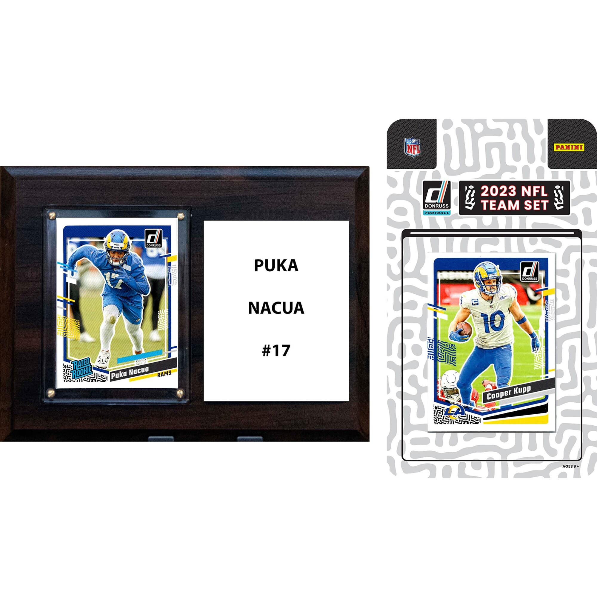 "C&I Collectibles - Los Angeles Rams 6"" x 8"" Player Plaque & 2023 Team Trading Card Set - Multicolor" price history on PriceWatchPro