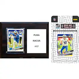 C&I Collectibles - Los Angeles Rams 6" x 8" Player Plaque & 2023 Team Trading Card Set - Multicolor