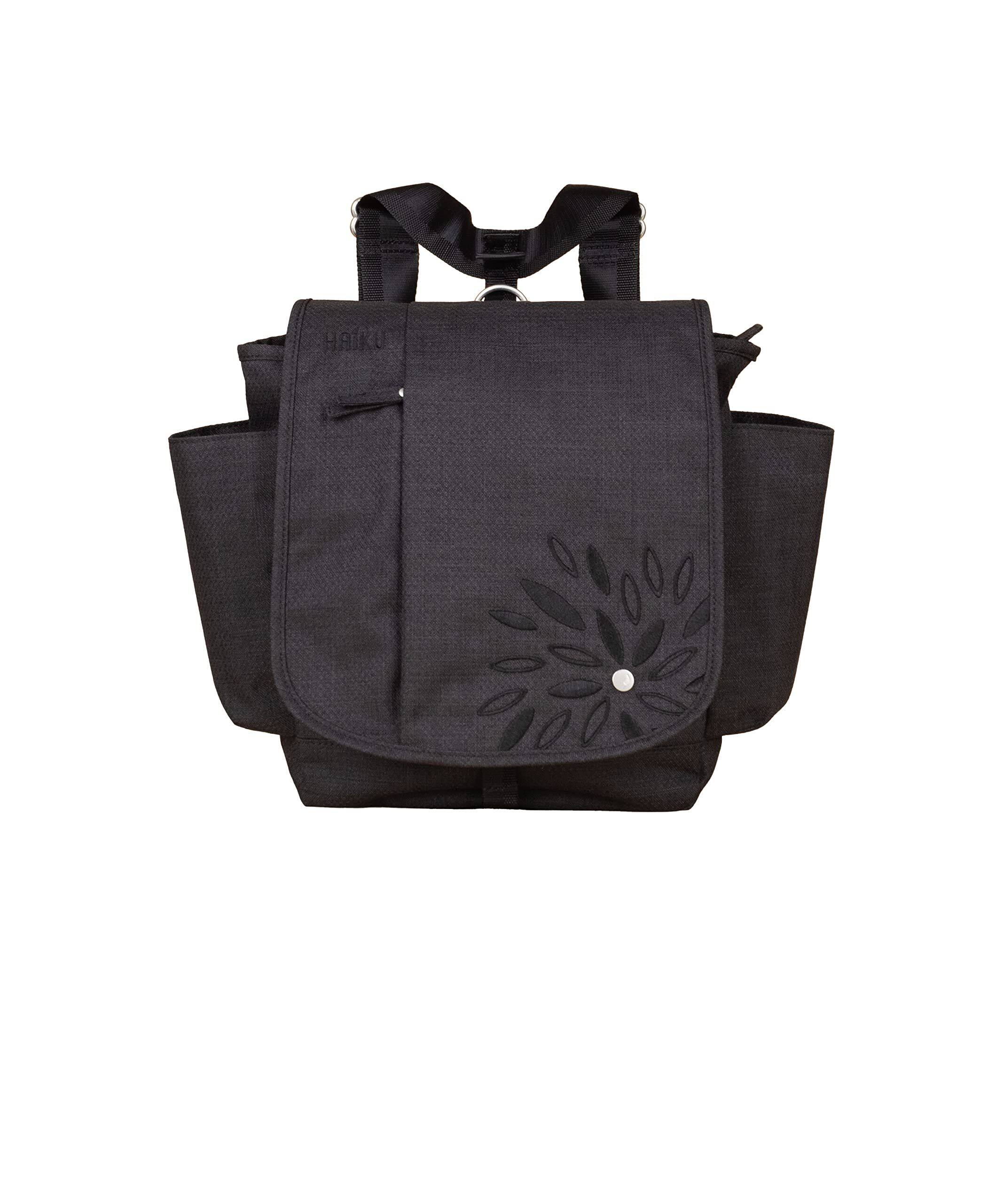 Front. Haiku - Haiku To Go Convertible 2.0 Backpack - Black In Bloom.