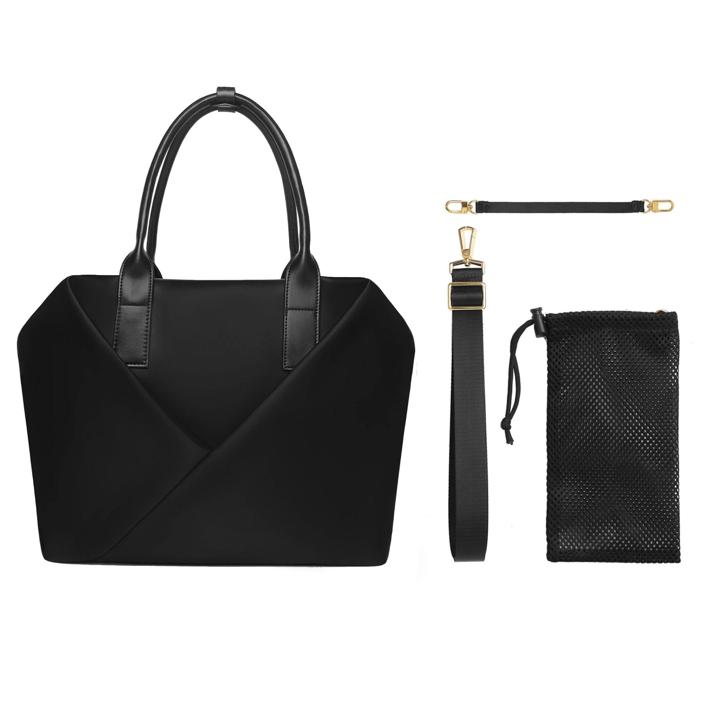 Alt View 7. Lux & Nyx - Lux & Nyx - Origami 15" Laptop Tote - Black - Black.