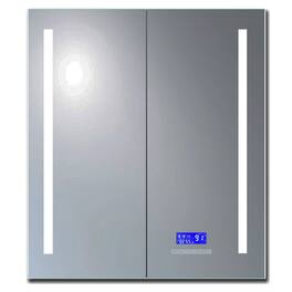 Alfi - 26" x 30" Double Door LED Light Bluetooth Medicine Cabinet - Gray