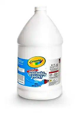Crayola Washable Paint  
White  
1 Gallon