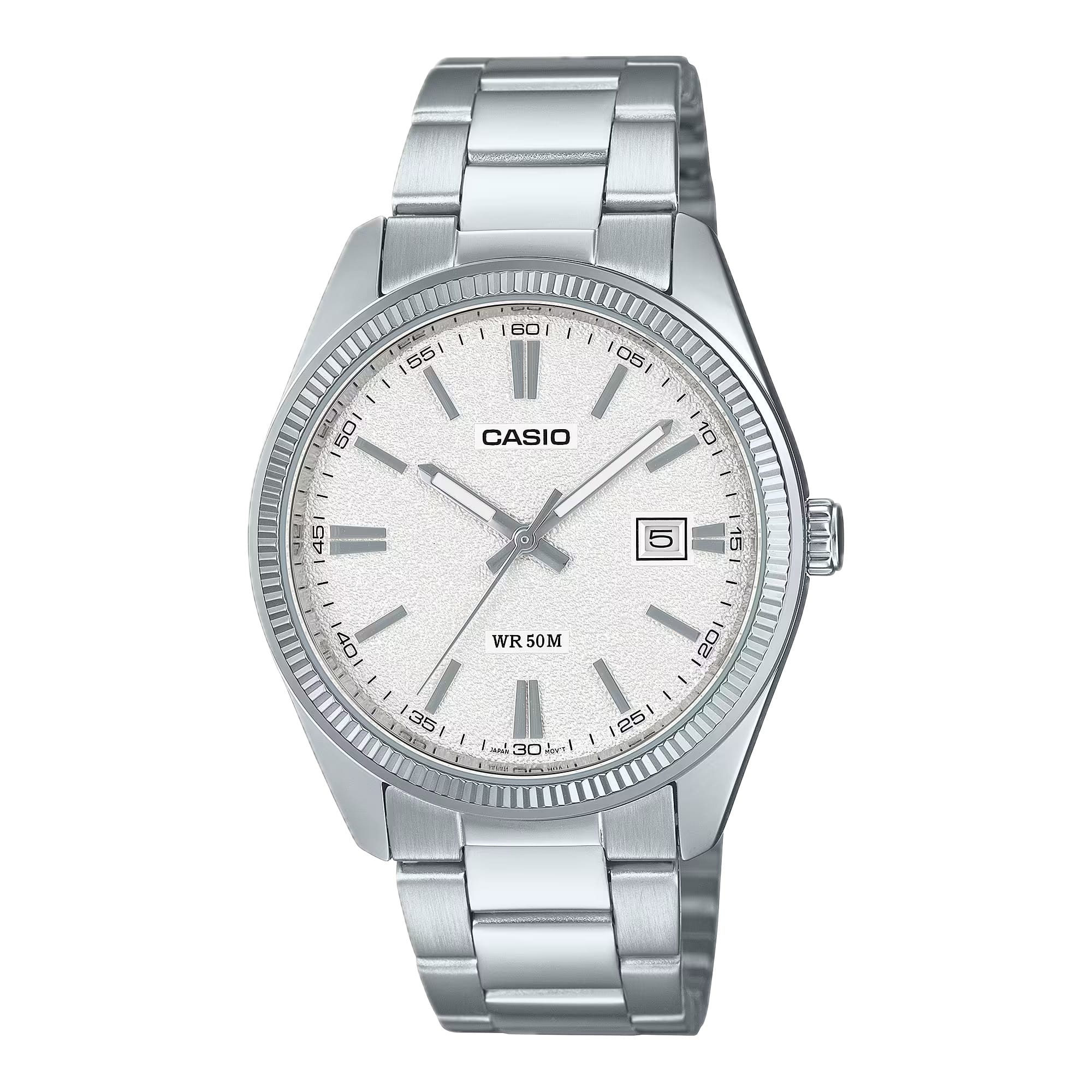 Casio Men's Matte Dial Stainless Steel Bracelet Watch MTP 1302DA