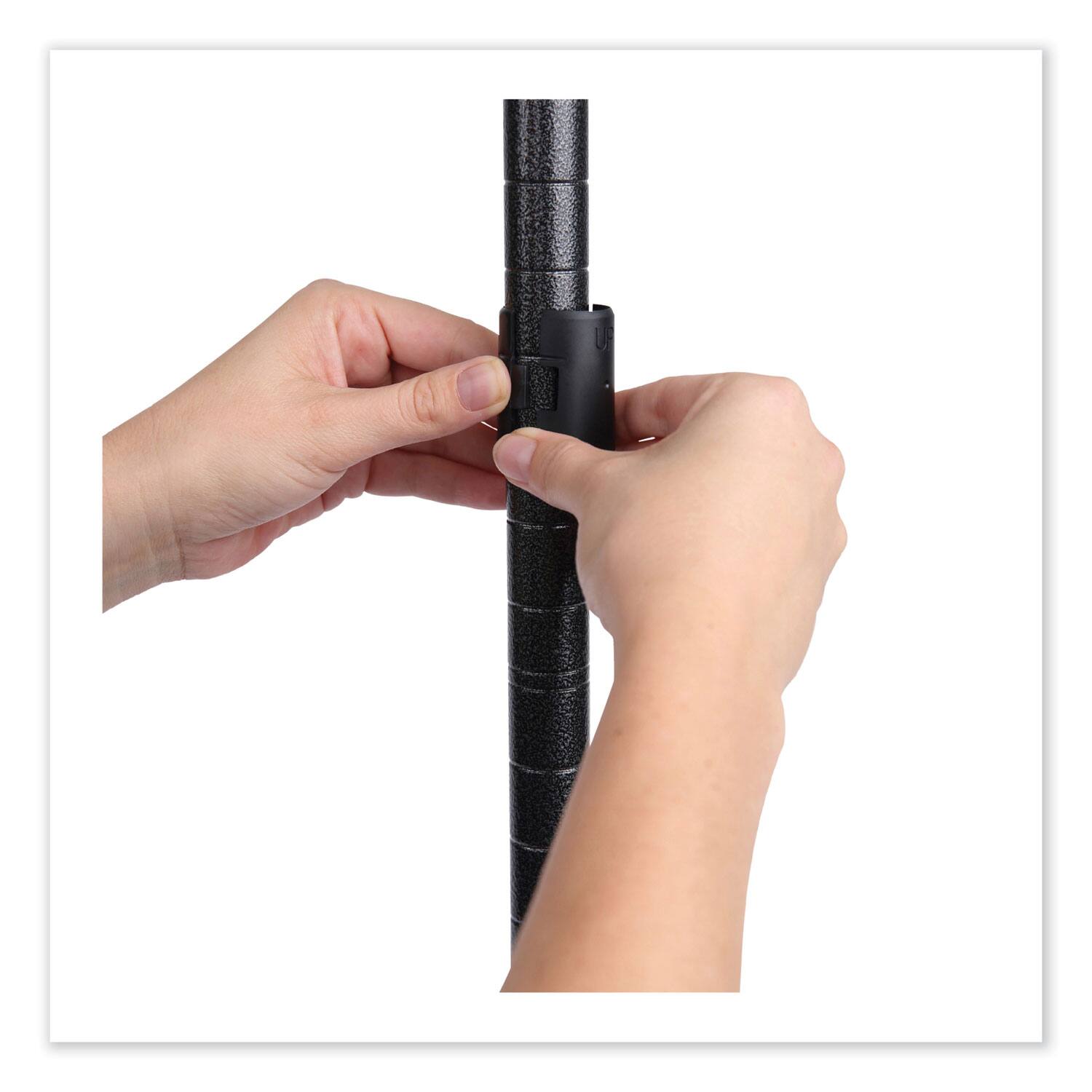 Back. Alera - Industrial Wire Shelving Extra Wire Shelves, 36w X 18d, Black, 2 Shelves/carton - Black.